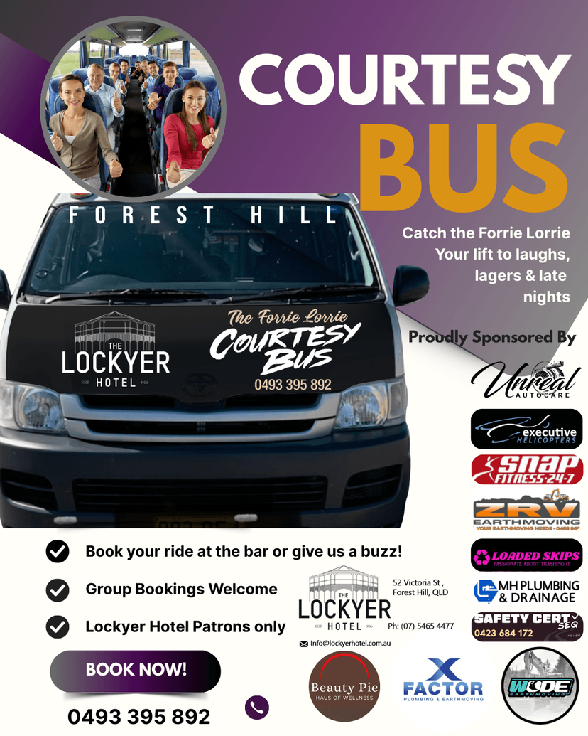The Lockyer Hotel - Courtesy Bus Forrie Lorrie