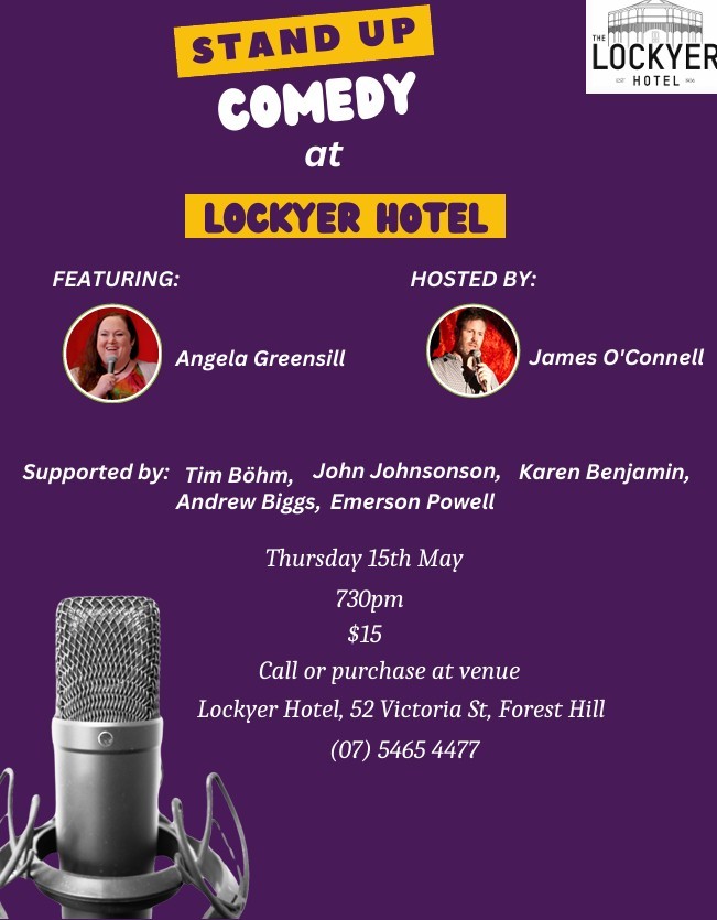 James O'Connell Stand Up Comedy Night at Lockyer Hotel